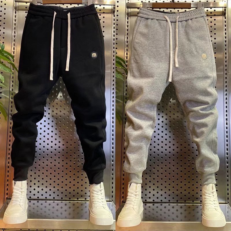 Couple Sports Pants Boys Corduroy Ankle-tied for men