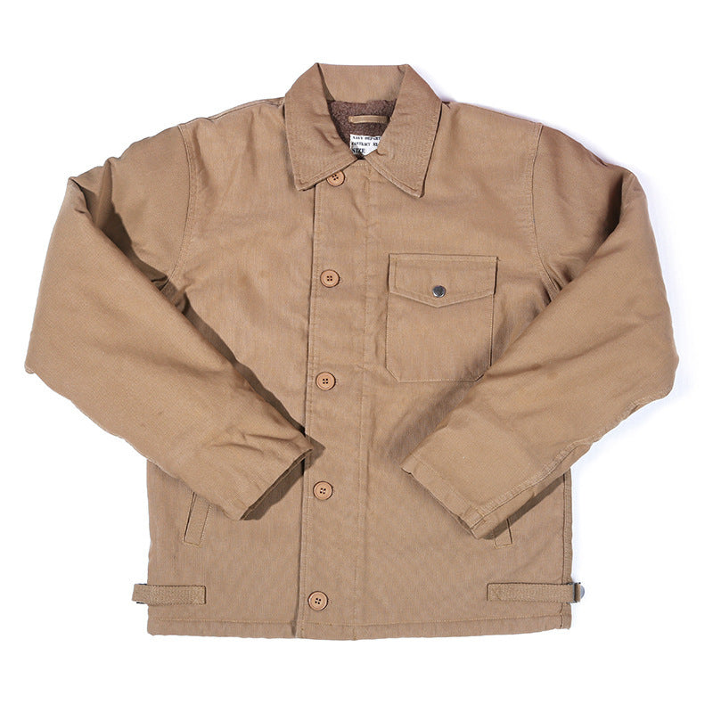 Navy Deck Serving Thickened Coat Men's Cotton Clothes