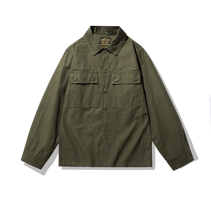 Tiger Pattern Camouflage Workwear Long Sleeve Shirt