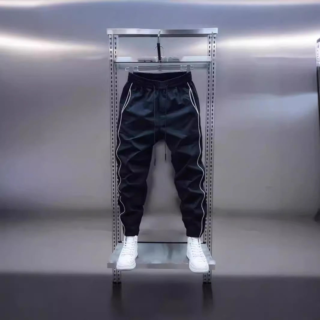 Ankle-tied Harlan Casual Ankle Length Cargo Pants Men