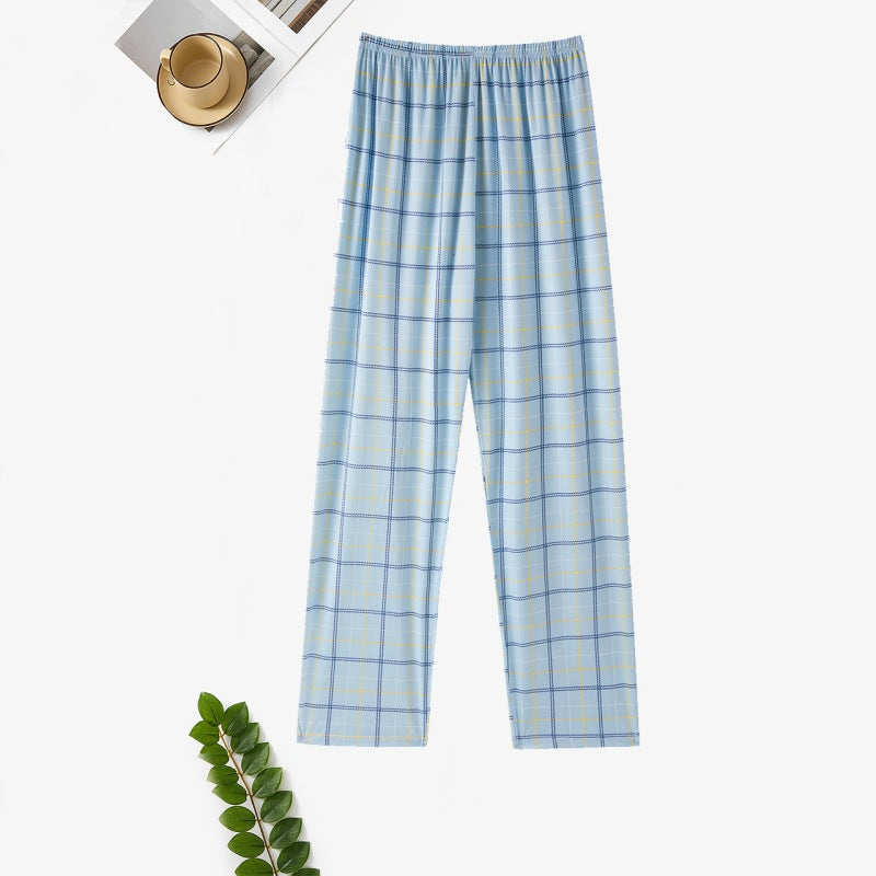 Men's Cotton Home Double Pocket Loose Casual Pants