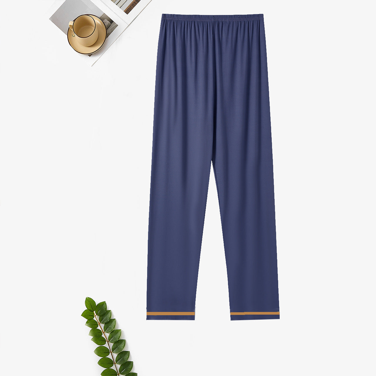 Men's Cotton Home Double Pocket Loose Casual Pants