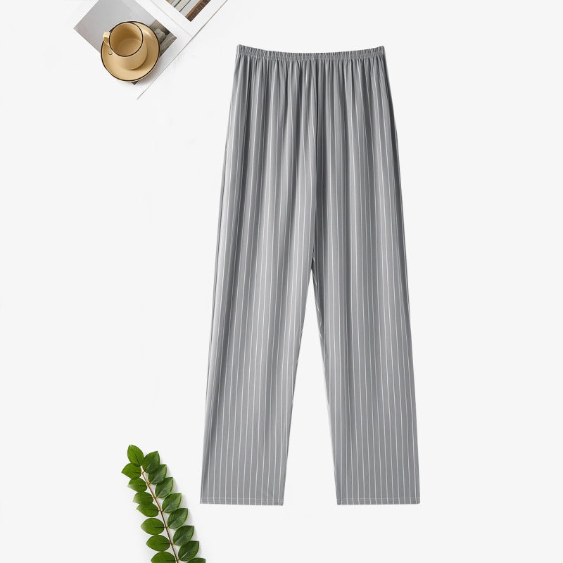Men's Cotton Home Double Pocket Loose Casual Pants