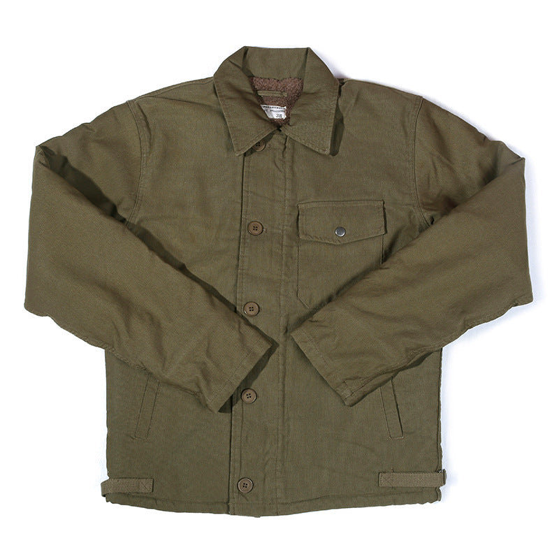 Navy Deck Serving Thickened Coat Men's Cotton Clothes