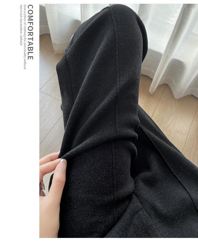 Tencel Wool Autumn And Winter Woolen Suit Pants Women's Wide-leg Casual Pants