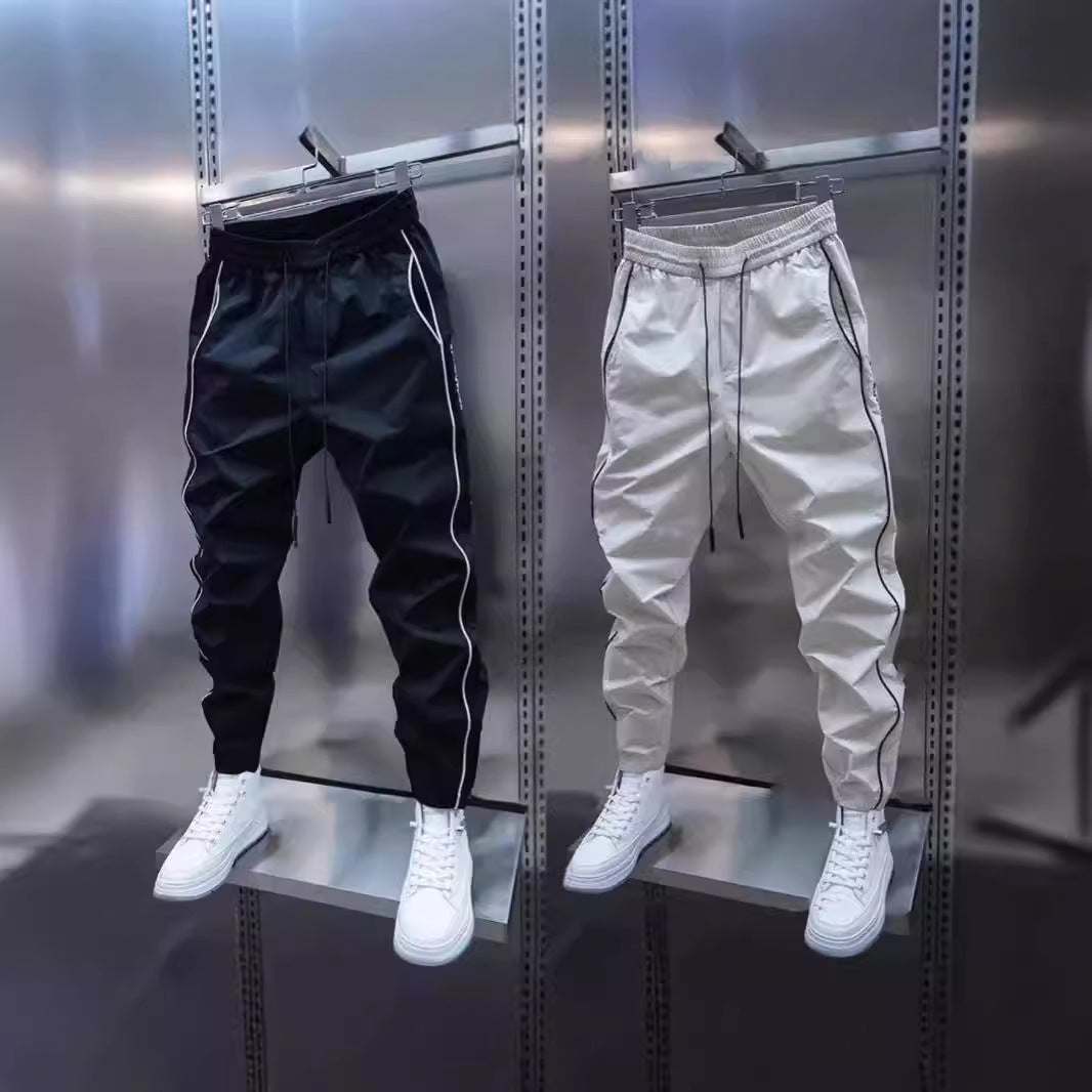 Ankle-tied Harlan Casual Ankle Length Cargo Pants Men
