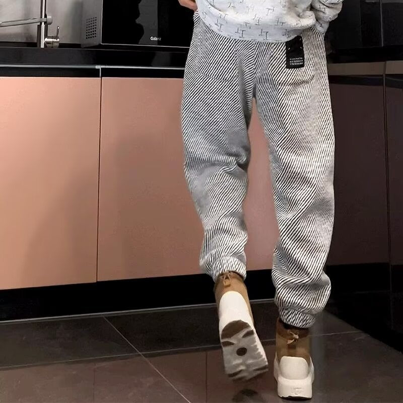 Casual Elastic Waist Loose Sports Harem Pants for men