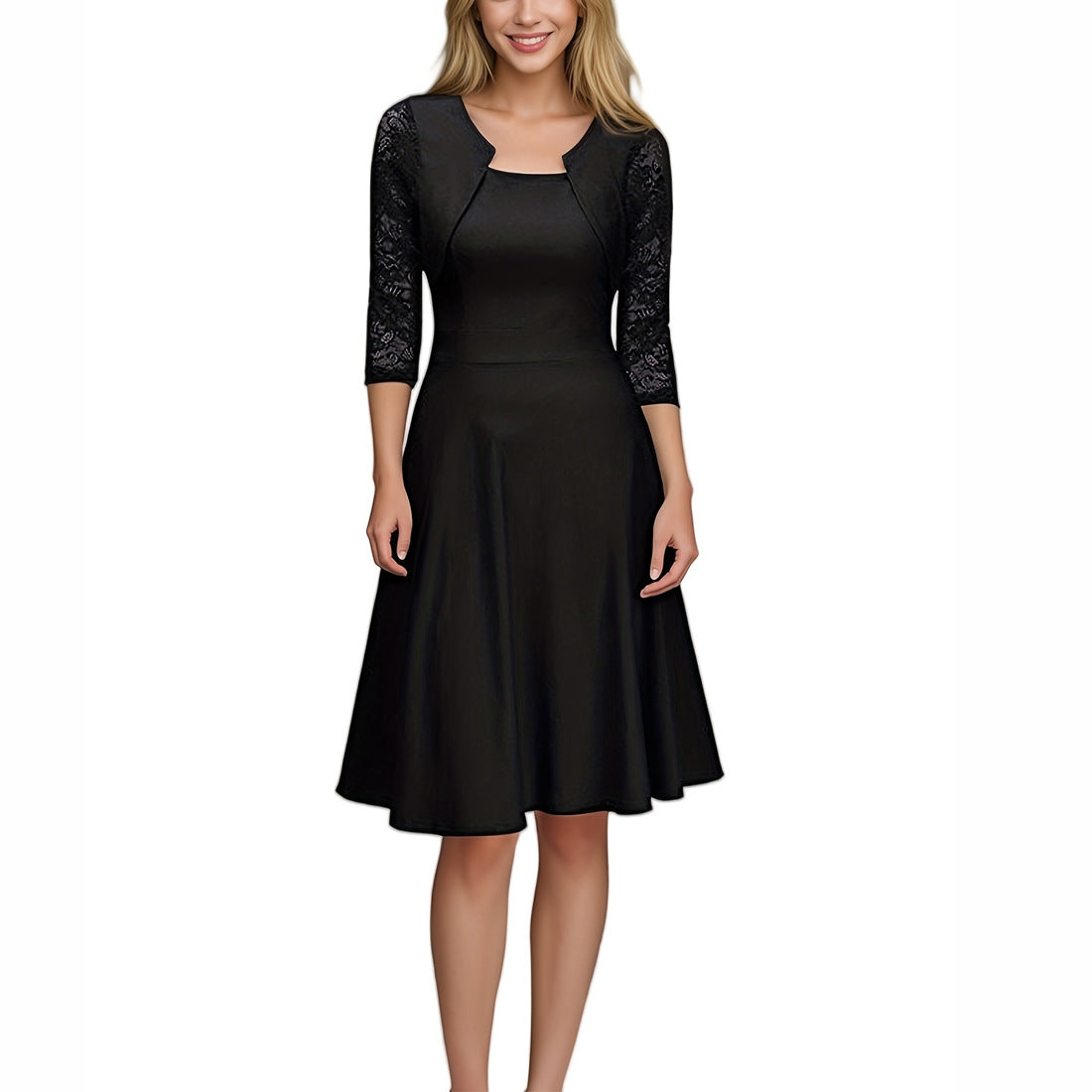 Women's Fashion Personality Vintage Lace Dress