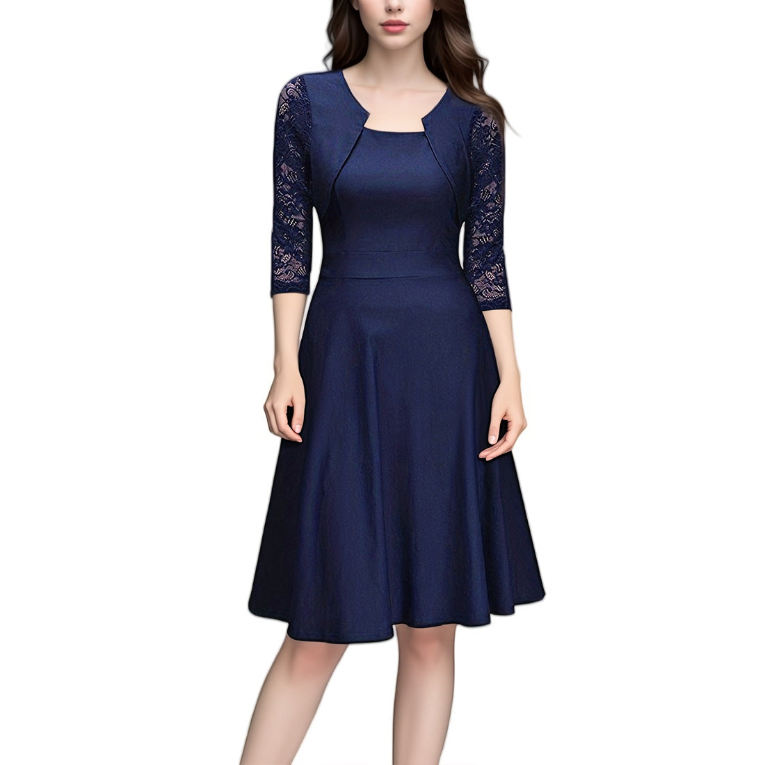 Women's Fashion Personality Vintage Lace Dress