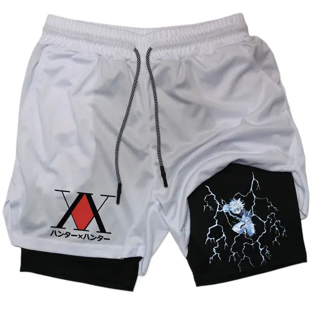 Funny Face Printed Sports Shorts for men