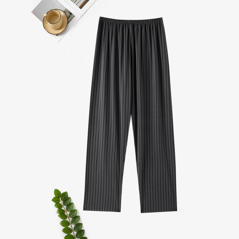 Men's Cotton Home Double Pocket Loose Casual Pants