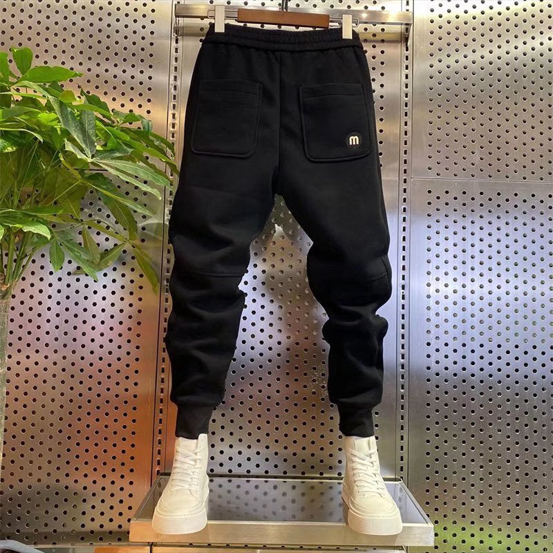 Couple Sports Pants Boys Corduroy Ankle-tied for men
