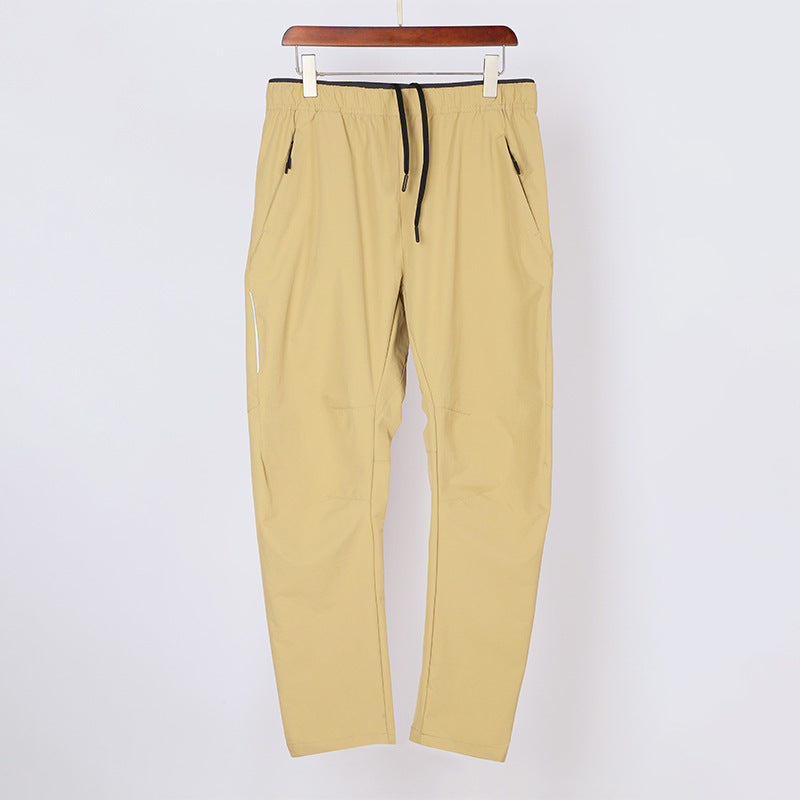Ankle-tied Sports Pants High Elasticity Quick-dry Casual for men