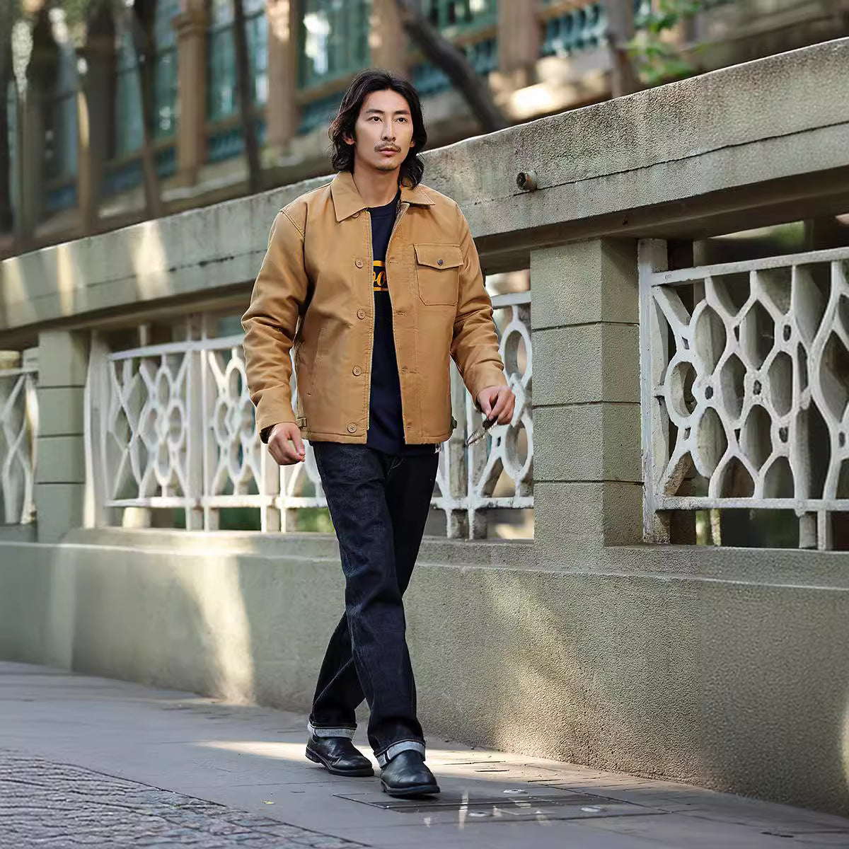 Navy Deck Serving Thickened Coat Men's Cotton Clothes
