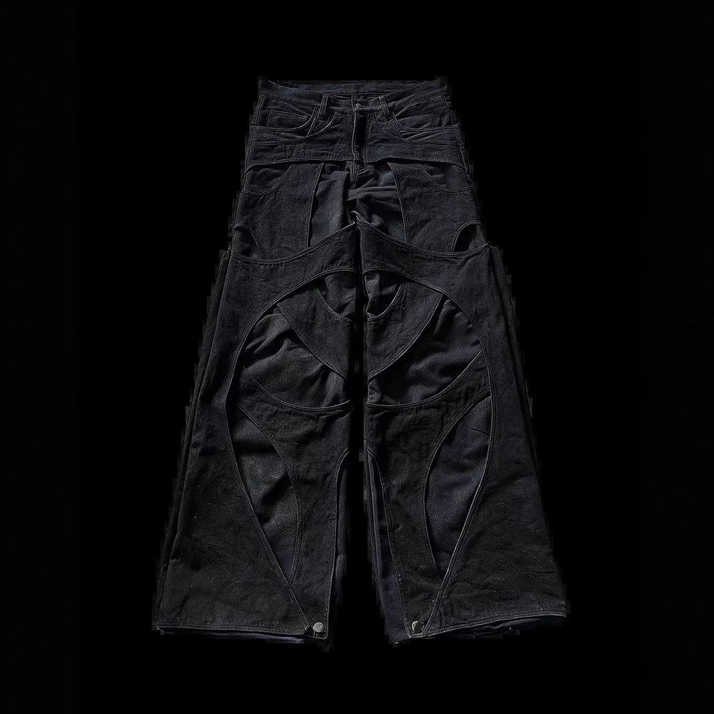 New Retro Washed Loose Jeans For Men