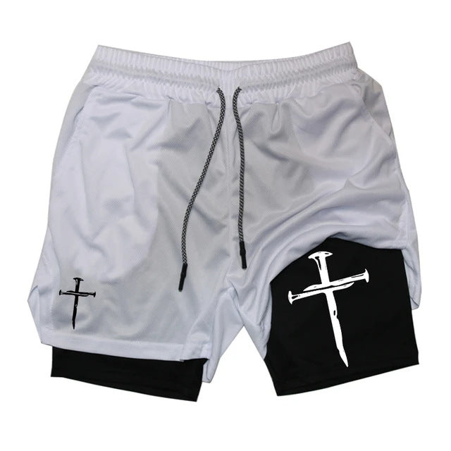 Funny Face Printed Sports Shorts for men
