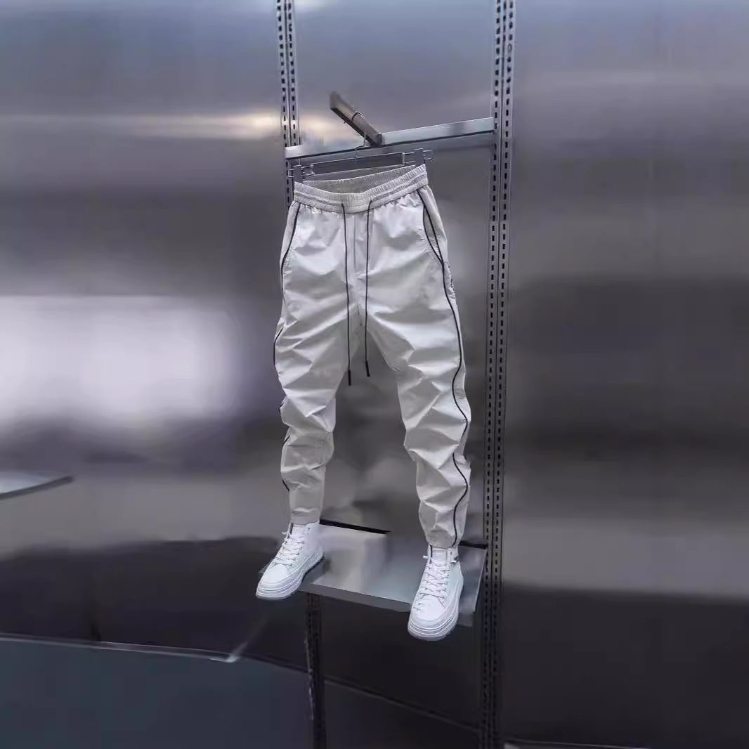 Ankle-tied Harlan Casual Ankle Length Cargo Pants Men