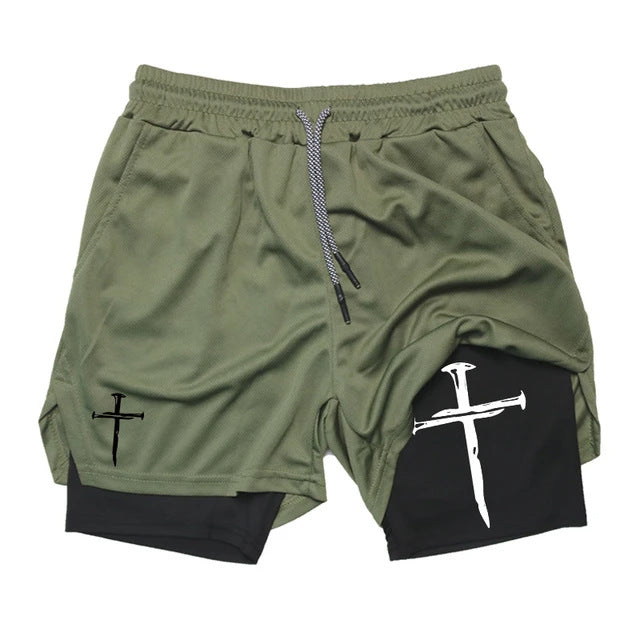 Funny Face Printed Sports Shorts for men