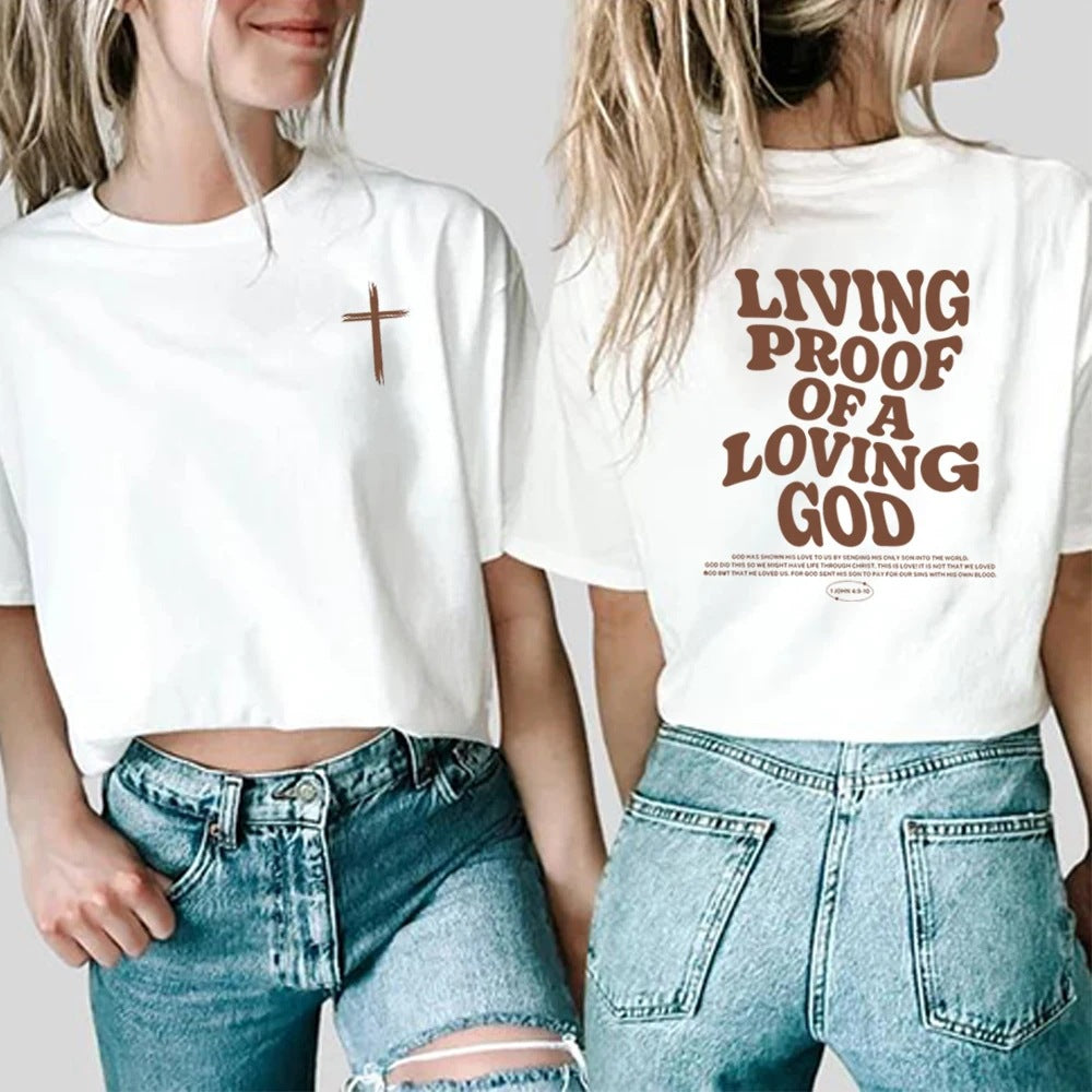 Women's Letter Print Loose Leisure All-Matching Top