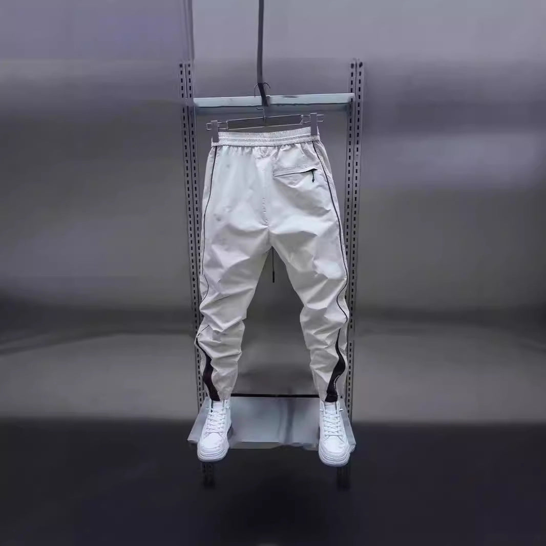 Ankle-tied Harlan Casual Ankle Length Cargo Pants Men
