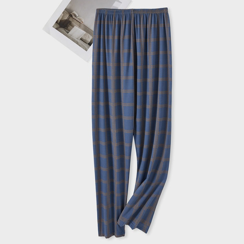 Men's Cotton Home Double Pocket Loose Casual Pants