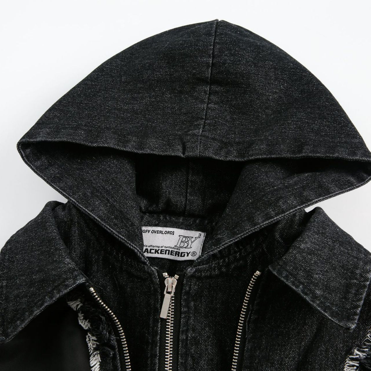 American Retro Washing Heavy Industry Stitching Hooded Jacket