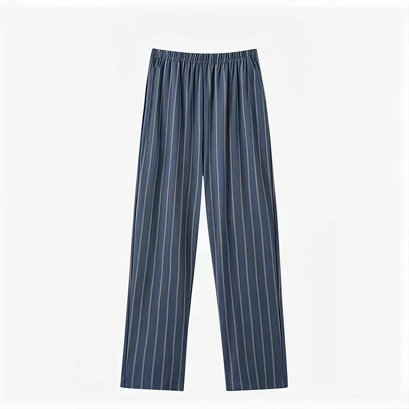 Men's Cotton Home Double Pocket Loose Casual Pants