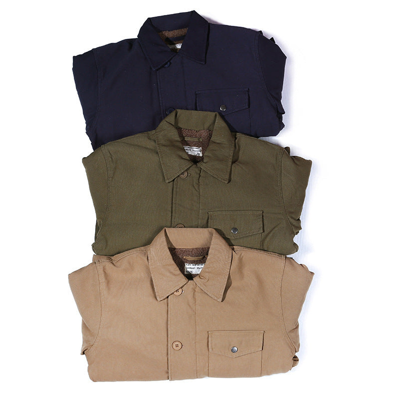 Navy Deck Serving Thickened Coat Men's Cotton Clothes