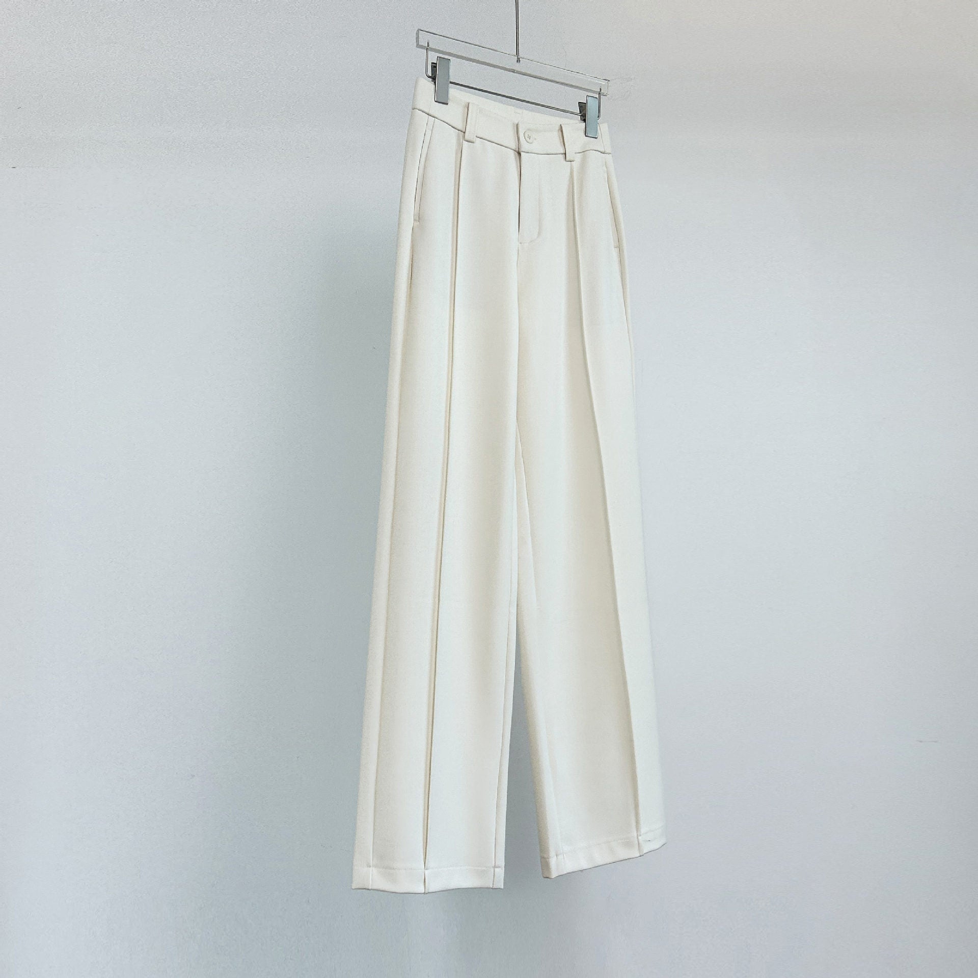Tencel Wool Autumn And Winter Woolen Suit Pants Women's Wide-leg Casual Pants