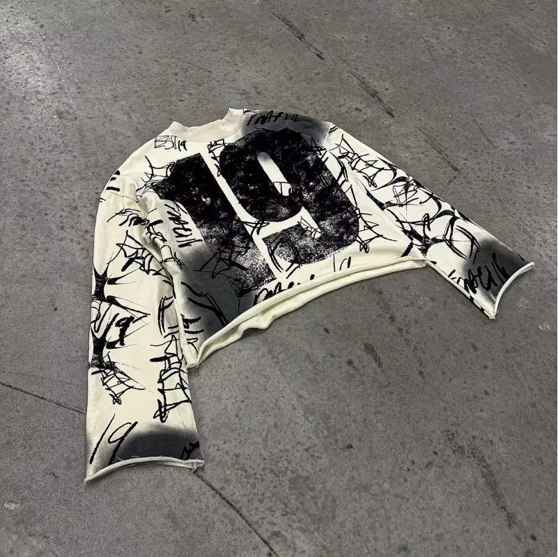 Men's Fashion Personality Gothic Loose Sweater for men