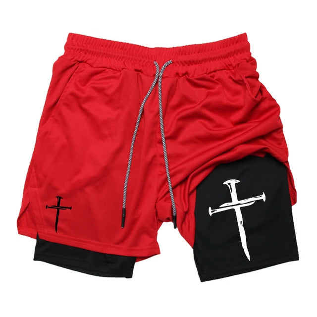 Funny Face Printed Sports Shorts for men