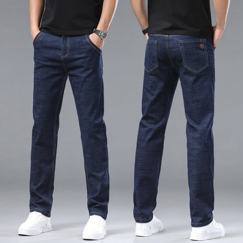 Loose Elastic Middle-aged Casual Long Pants for men