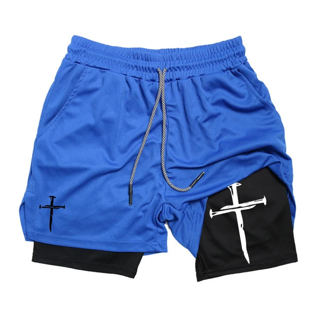 Funny Face Printed Sports Shorts for men