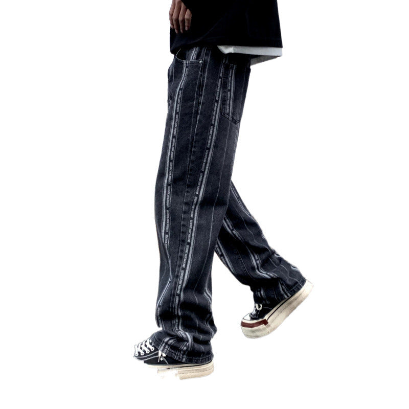 Men's Black Washed Jeans