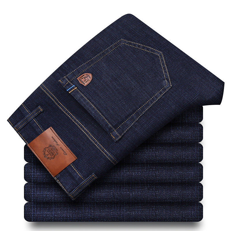Loose Elastic Middle-aged Casual Long Pants for men