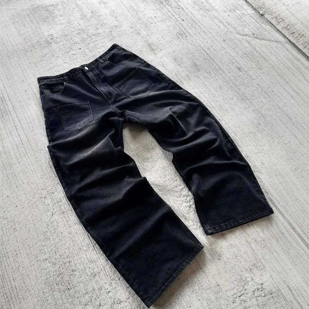 American Retro Street Loose Jeans for men