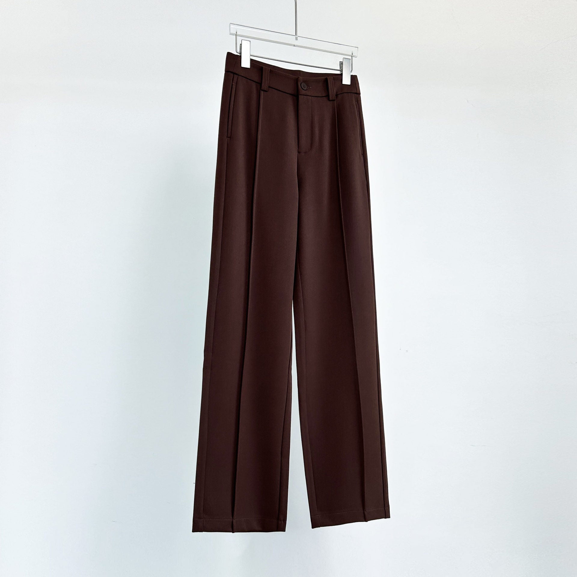 Tencel Wool Autumn And Winter Woolen Suit Pants Women's Wide-leg Casual Pants