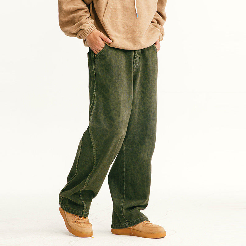 Siro Twill Loose Cargo Trousers for men