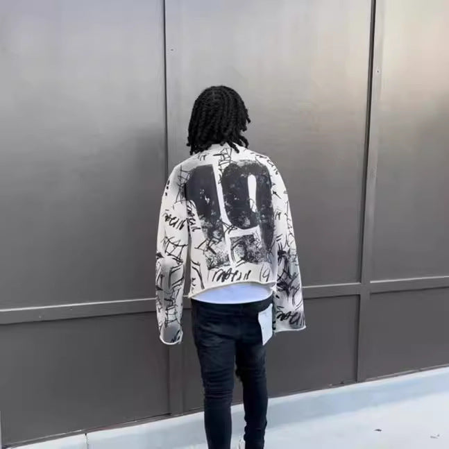 Men's Fashion Personality Gothic Loose Sweater for men