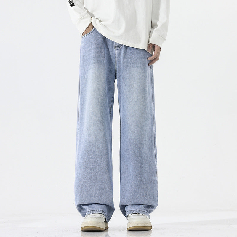 American Retro Straight Jeans Men's All-match Casual