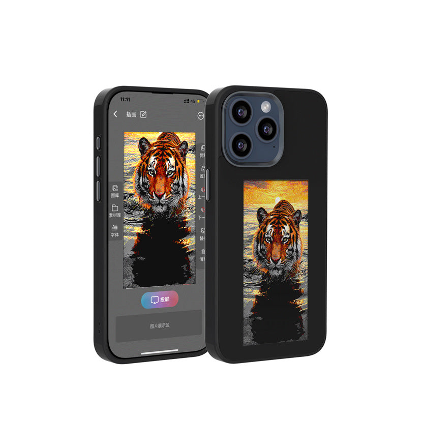 Ink Screen Border Projection Phone Case for iphone