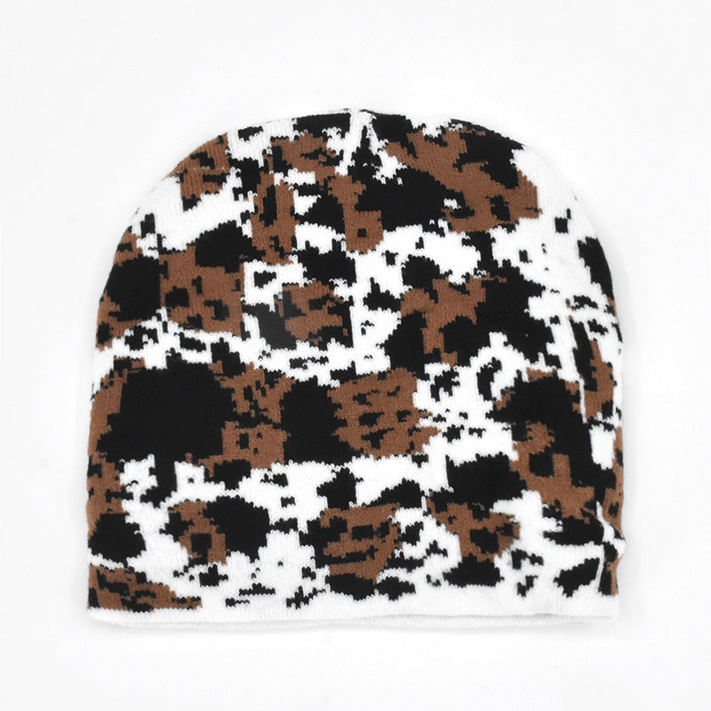 Black And White Butterfly Sweet Cool Style Knitted Hat