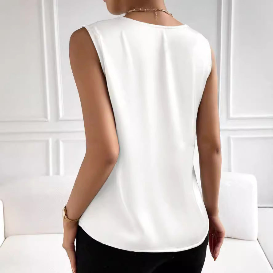 Women's Fashionable Simple Silk High Elastic Solid Color