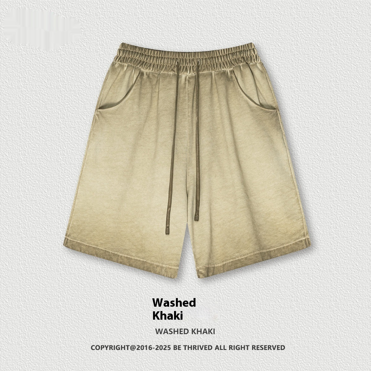 Heavy Drawstring Leisure Sports short Fashion Brand Retro Reverse Bottom Fried Fifth for men