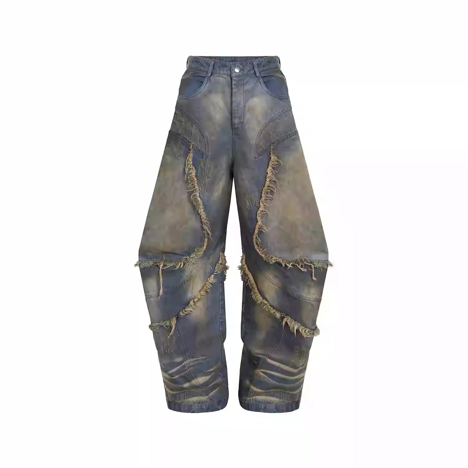 American-style Distressed Machete Jeans for men