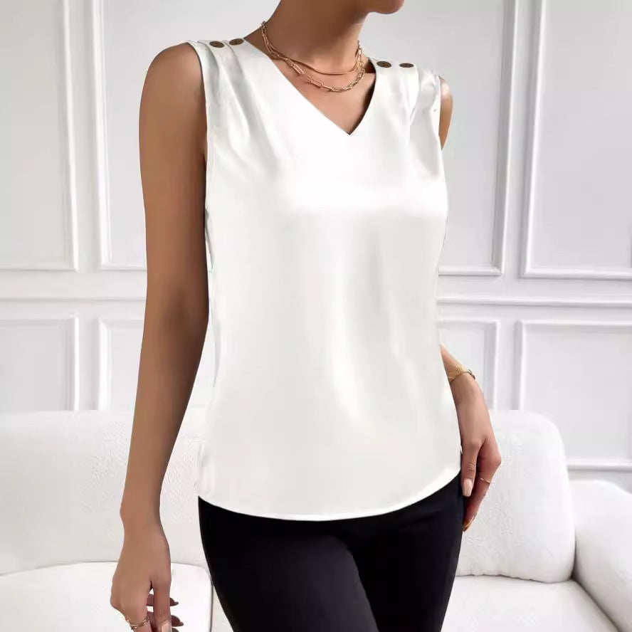 Women's Fashionable Simple Silk High Elastic Solid Color