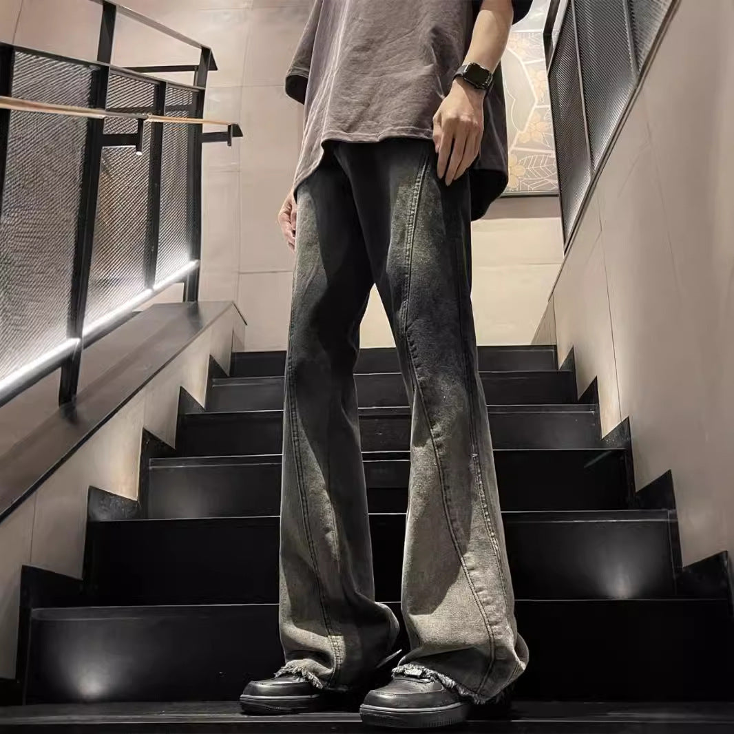 American Fashion Brand Gradient Washed Jeans for men
