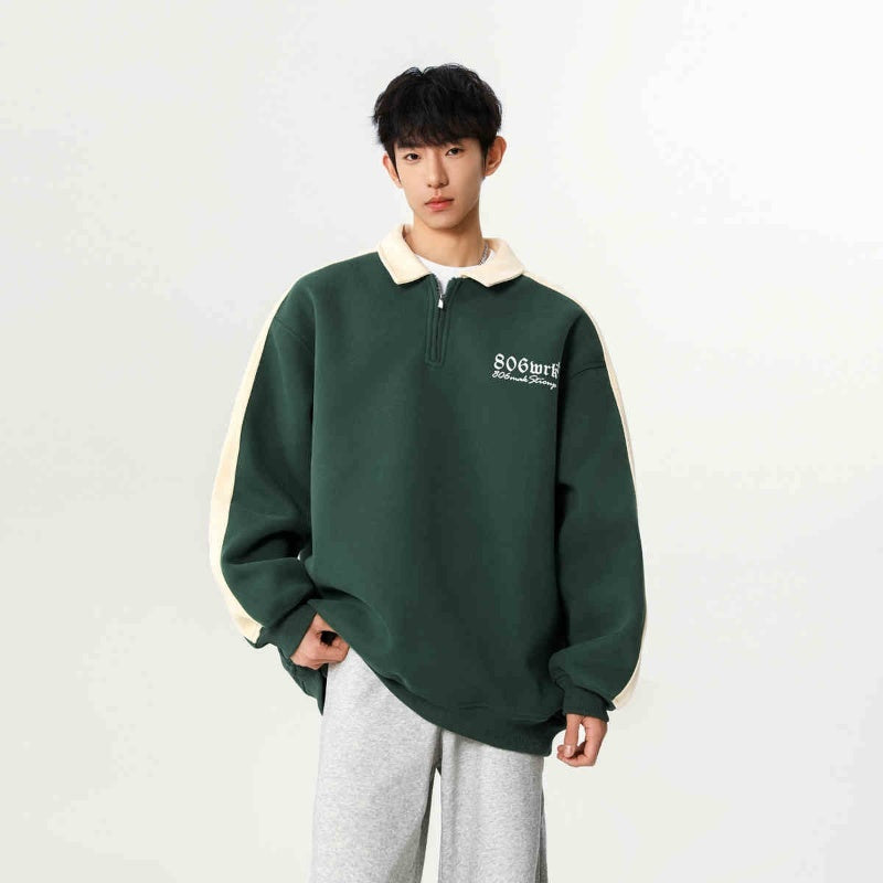 Spring New American Style Loose Turn-down Collar Coat