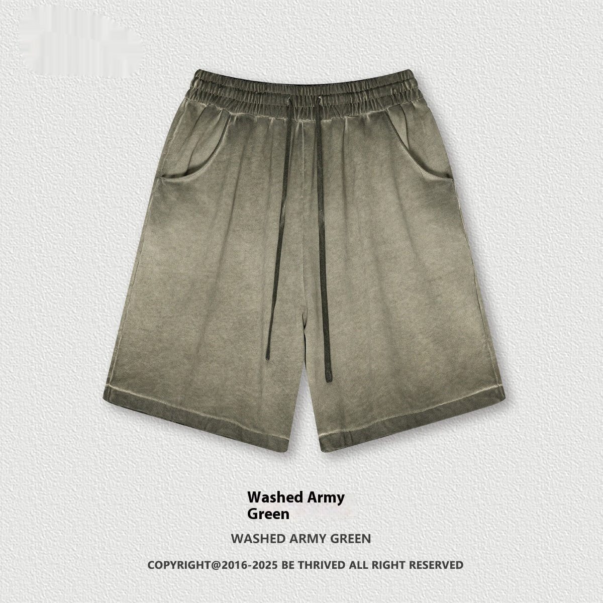 Heavy Drawstring Leisure Sports short Fashion Brand Retro Reverse Bottom Fried Fifth for men