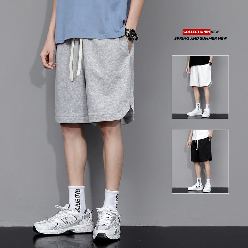 Summer Basketball Shorts Beach Solid Color Leisure Sports Five Points